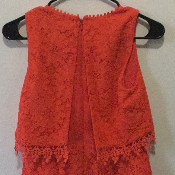 Topshop petite orange dress size 2 mini - Picture 6 of 8